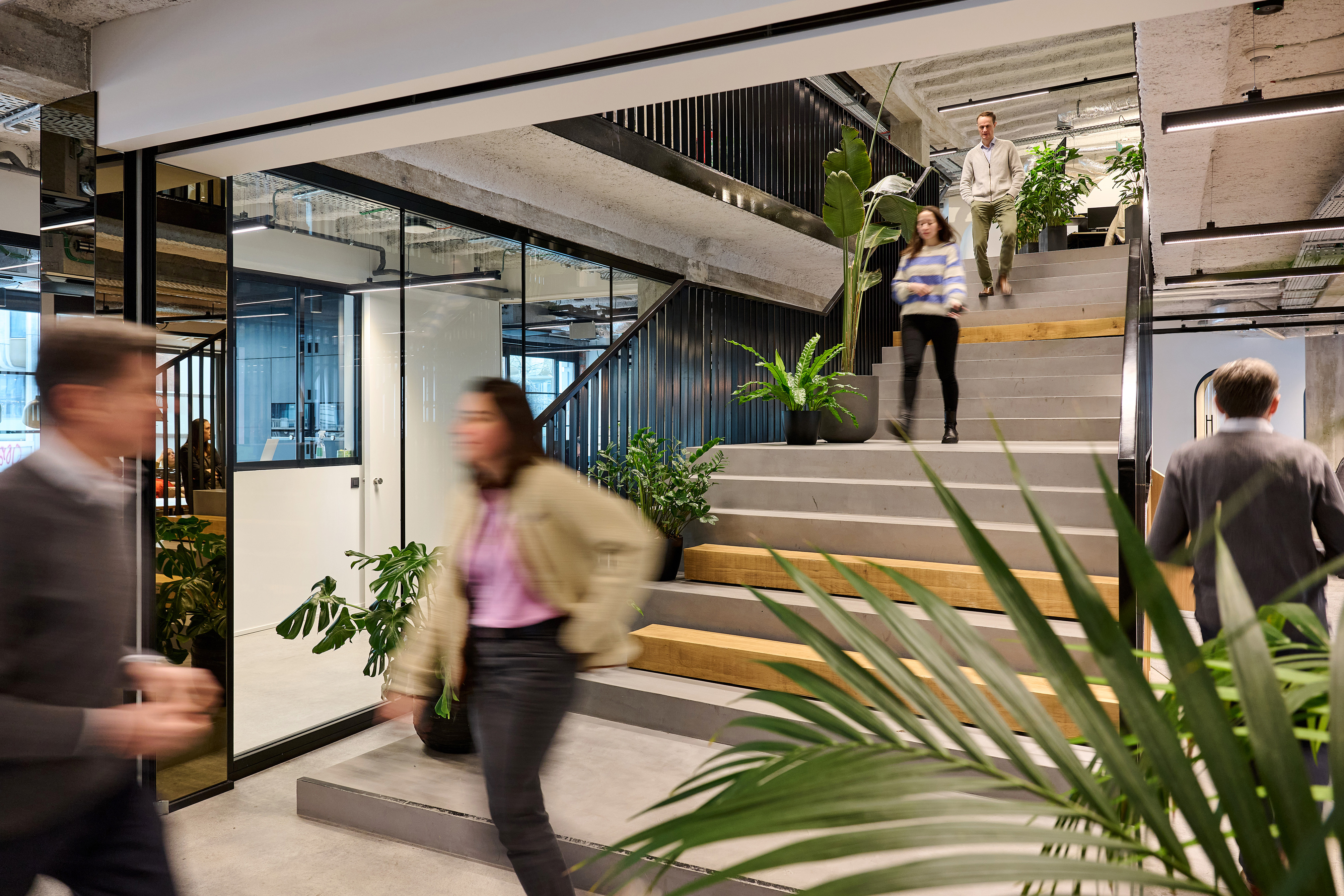 Befimmo office, staircase
